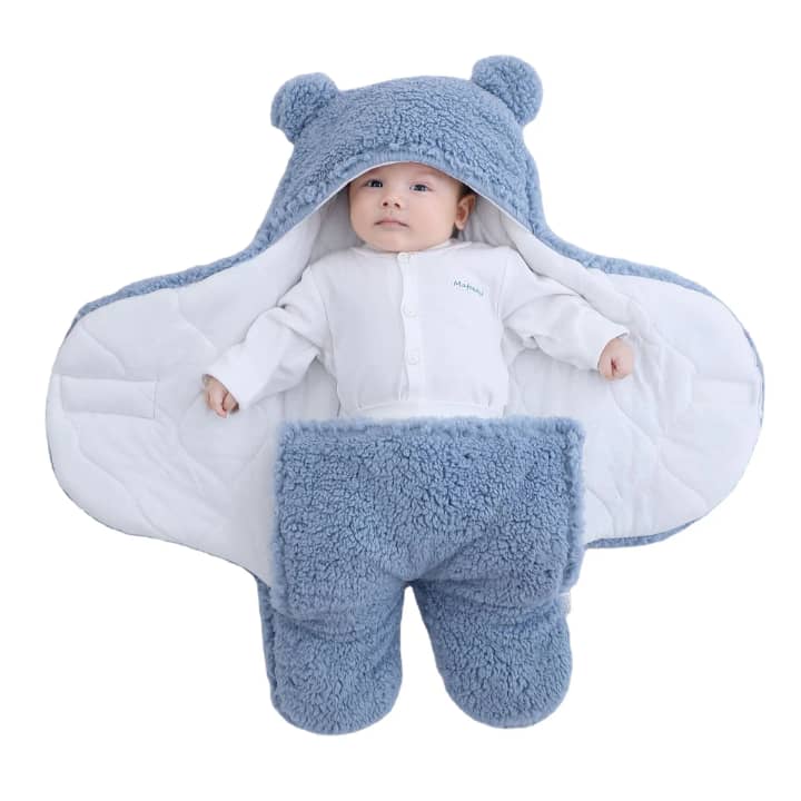 Couverture enveloppante en coton pour bébé - Douceur et chaleur assurées