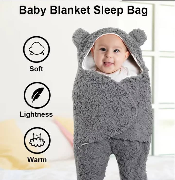 Couverture enveloppante en coton pour bébé - Douceur et chaleur assurées